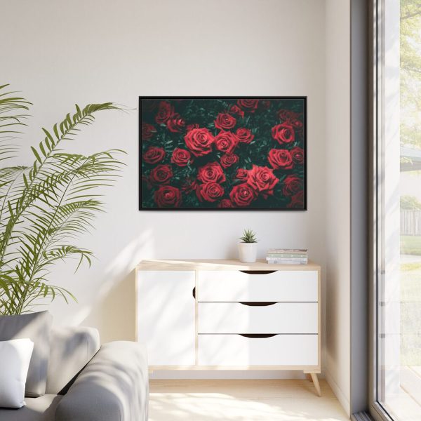 88289-87.jpg Bunch of Red Roses Framed Canvas