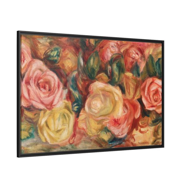 Roses by Pierre-Auguste Renoir Framed Canvas