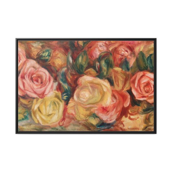 Roses by Pierre-Auguste Renoir Framed Canvas