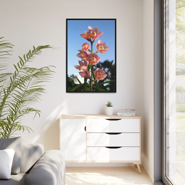 88299-107.jpg Pink Orchid Flowers Framed Canvas