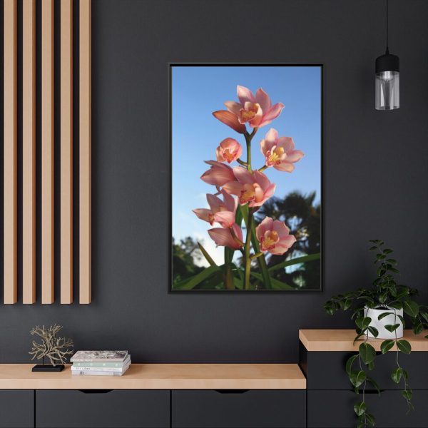 88299-108.jpg Pink Orchid Flowers Framed Canvas