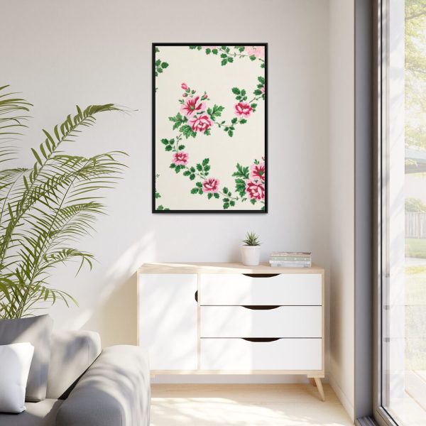 88299-35.jpg Rose Textile Designs Framed Canvas