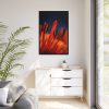 Flower pollen Framed Canvas