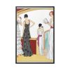 Evening Dresses by Giraud Framed Canvas