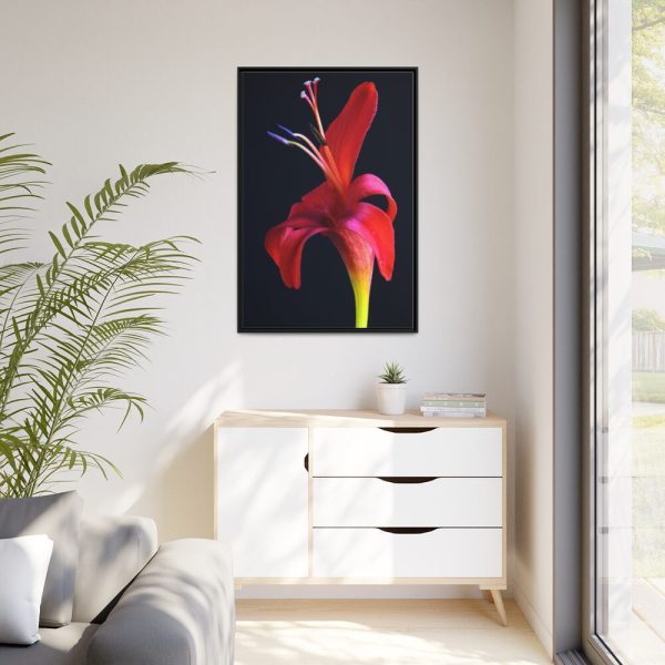 88299-51.jpg Red Flower Framed Canvas