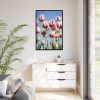 88299-63.jpg Omber Pink and White Tulips Framed Canvas