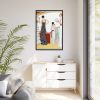 Evening Dresses by Giraud Framed Canvas