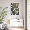 88299-77.jpg Tiny White Daisy Flowers Framed Canvas