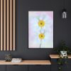88299-83.jpg Two White Beautiful Flowers Framed Canvas