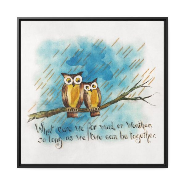 88302-21.jpg Owls on a Branch Framed Canvas