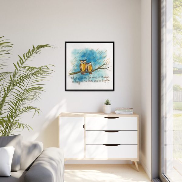 88302-23.jpg Owls on a Branch Framed Canvas