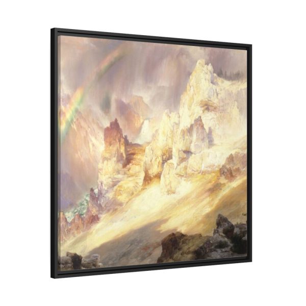 88302-33.jpg Rainbow over the Grand Canyon of the Yellowstone Framed Canvas
