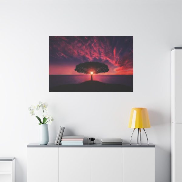 91638-10.jpg Breathtaking Red and Purple Sky Standard Canvas