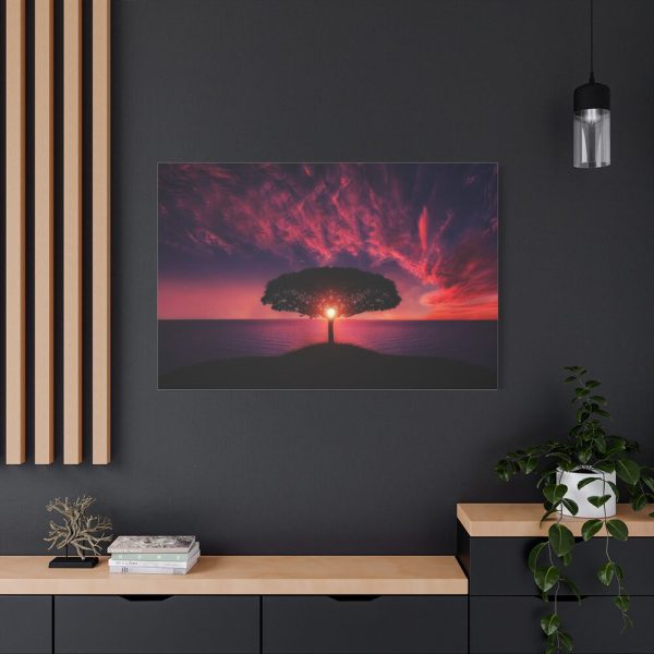 91638-11.jpg Breathtaking Red and Purple Sky Standard Canvas