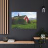 Red Barn in the Grass Standard Canvas