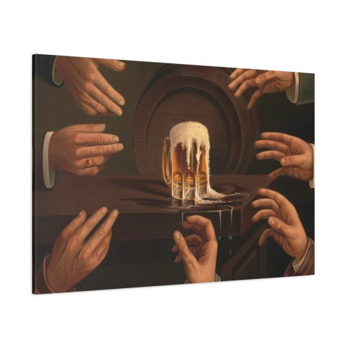 91638-16.jpg Seven Male Hands Encircling a Mug of Beer Standard Canvas