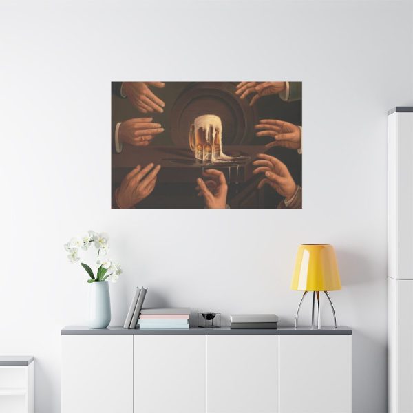 91638-18.jpg Seven Male Hands Encircling a Mug of Beer Standard Canvas