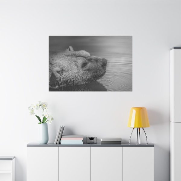 91638-266.jpg Polar Bear Black and White Standard Canvas