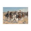 91638-291.jpg The Fourth Troopers Moving the Led Horses by Frederic Remington Standard Canvas