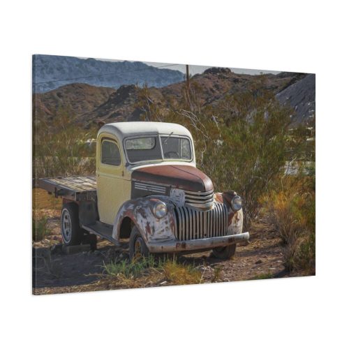 91638-315.jpg Truck in Ghost Town Standard Canvas
