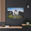 91638-388.jpg A Herd of Grey and White Horses Standard Canvas