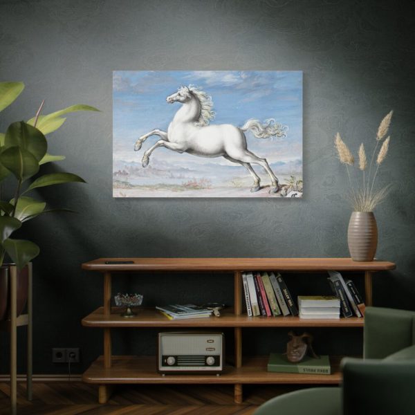 91638-429.jpg White horse Painting by Joris Hoefnagel Standard Canvas