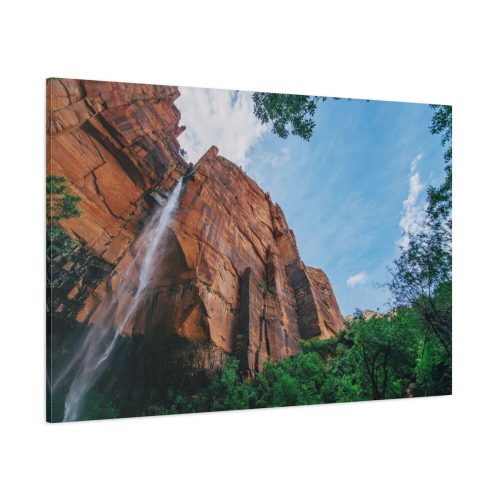 Sandstone Cliff with a Waterfall Standard Canvas