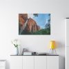 91638-472.jpg Sandstone Cliff with a Waterfall Standard Canvas