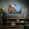 91638-474.jpg Sandstone Cliff with a Waterfall Standard Canvas