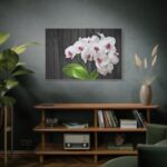 White Orchid Plant Standard Canvas - Image 5