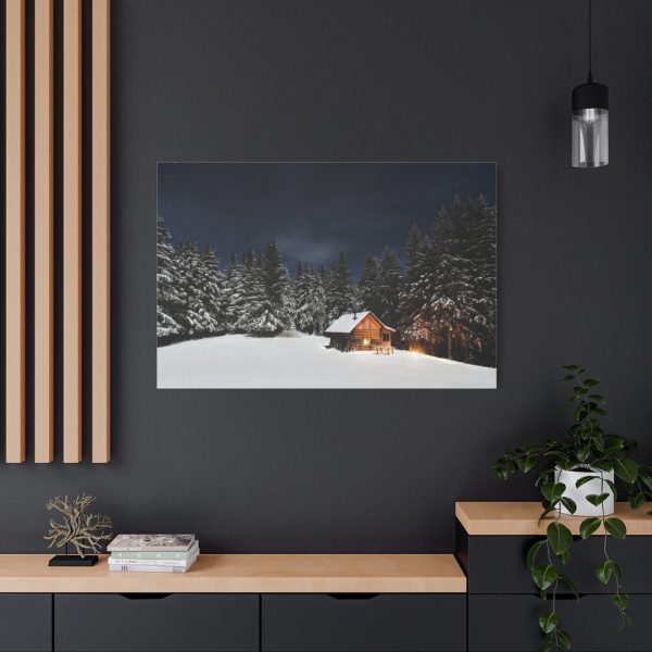 Barn in Starry Night Standard Canvas