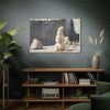 White Polar Bear Zoo Standard Canvas