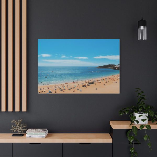 91638-568.jpg Crowded Beach with Tourists Standard Canvas