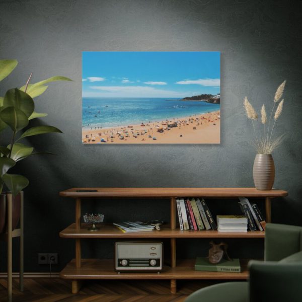 91638-569.jpg Crowded Beach with Tourists Standard Canvas