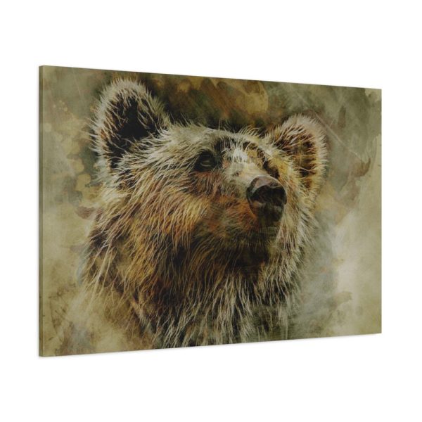 Grizzly Bear Kodiak Head Standard Canvas