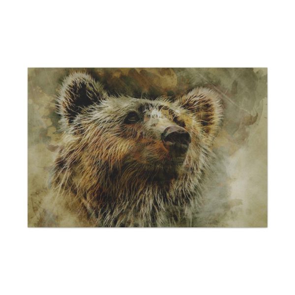 Grizzly Bear Kodiak Head Standard Canvas