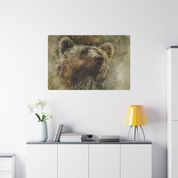 Grizzly Bear Kodiak Head Standard Canvas