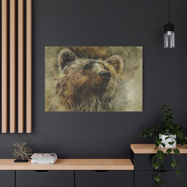 Grizzly Bear Kodiak Head Standard Canvas