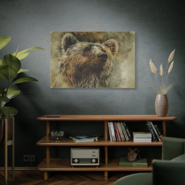 Grizzly Bear Kodiak Head Standard Canvas