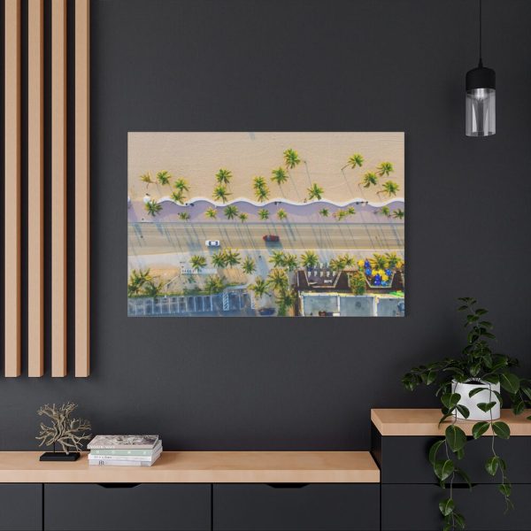Palm Tree-Lined Road Standard Canvas