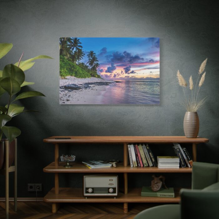 Tropical Beach Sunset Landscape Standard Canvas - Image 5