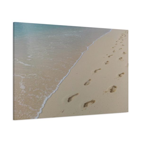 91638-635.jpg Foot Prints on Sand Standard Canvas