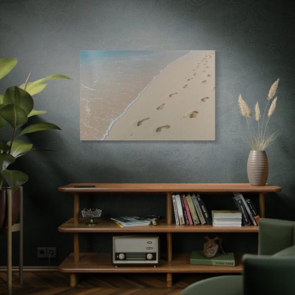 91638-639.jpg Foot Prints on Sand Standard Canvas