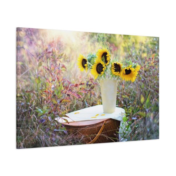 91638-64.jpg Sunflower in Vase Standard Canvas