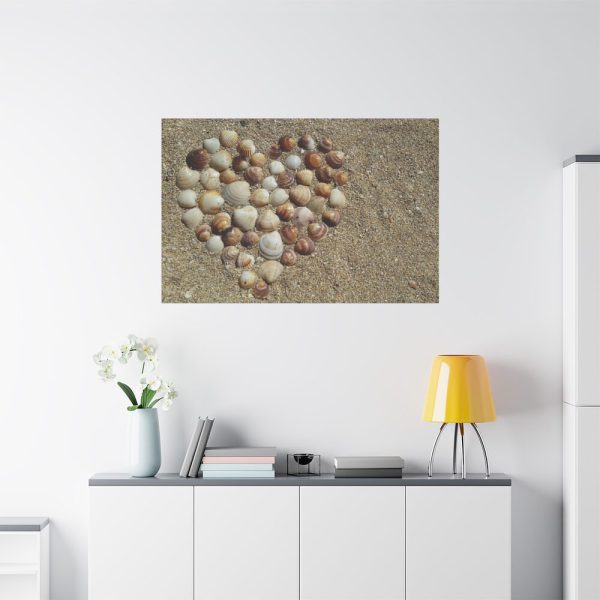 91638-647.jpg Heart Stones on Beach Standard Canvas