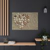 91638-648.jpg Heart Stones on Beach Standard Canvas