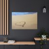 91638-653.jpg Heart Drawn on Sand at Beach Standard Canvas