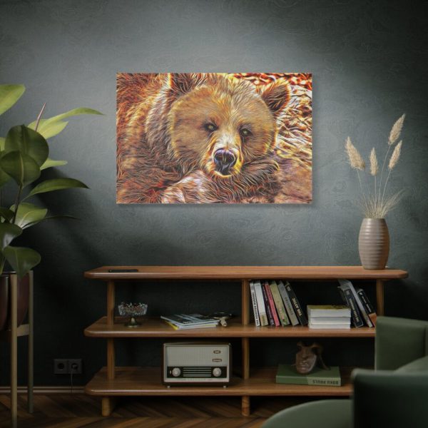 91638-664.jpg Fractal Bear Standard Canvas