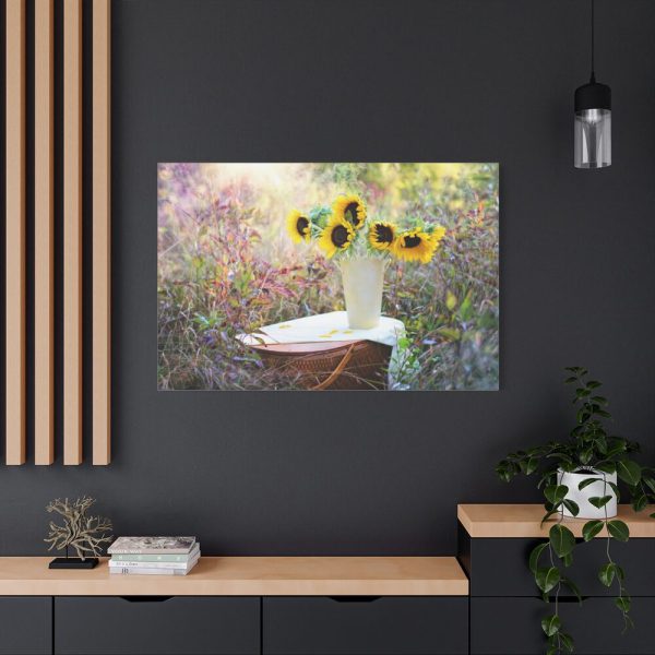 91638-67.jpg Sunflower in Vase Standard Canvas