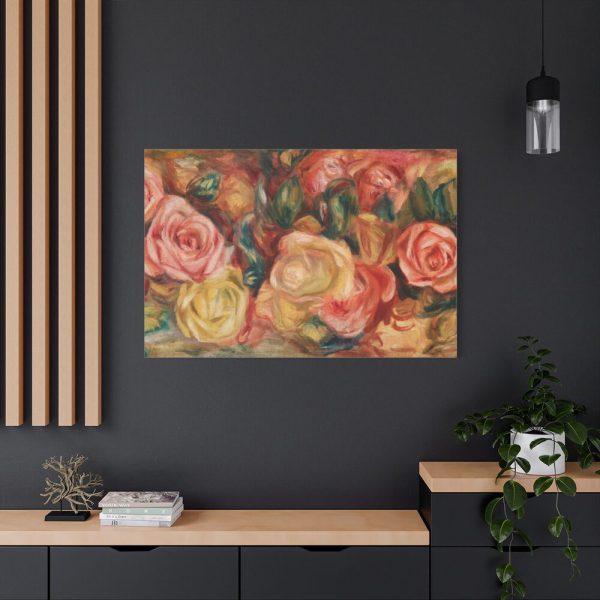 91638-99.jpg Roses by Pierre-Auguste Renoir Standard Canvas